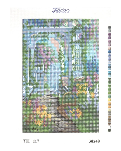 Vyšívací sada 30x40 cm, vzor TK-117 Vyšívací sada 30x40 cm, vzor TK-117