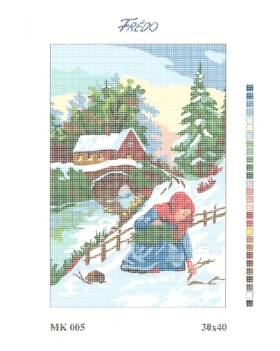 Vyšívací sada 30x40 cm, vzor MK-005
