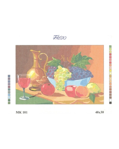 Vyšívací sada 40x30 cm, vzor MK-101 Vyšívací sada 40x30 cm, vzor MK-101