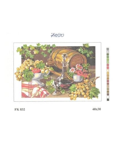 Vyšívací sada 40x30 cm, vzor FK-032 Vyšívací sada 40x30 cm, vzor FK-032