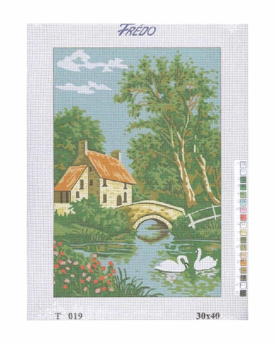 Vyšívací sada 30x40 cm, vzor T-019 Vyšívací sada 30x40 cm, vzor T-019