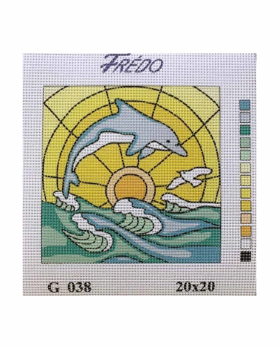 Vyšívací sada 20x20 cm, vzor G-038 Vyšívací sada 20x20 cm, vzor G-038