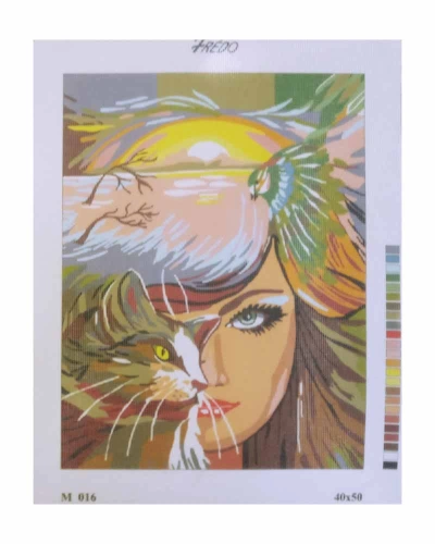 Vyšívací sada 40x50 cm, vzor M-016 Vyšívací sada 40x50 cm, vzor M-016