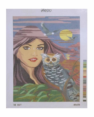 Vyšívací sada 40x50 cm, vzor M-017 Vyšívací sada 40x50 cm, vzor M-017