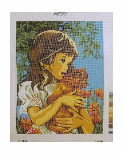 Vyšívací sada 40x50 cm, vzor P-041