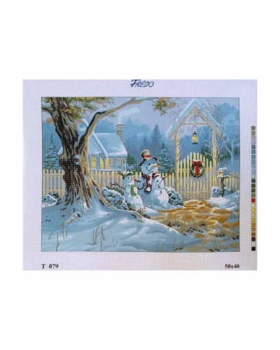 Vyšívací sada 50x40 cm, vzor T-079