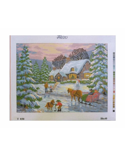 Vyšívací sada 50x40 cm, vzor T-030 Vyšívací sada 50x40 cm, vzor T-030