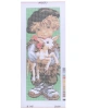 Vyšívací předloha, 25x60, Kluk a ovečka
