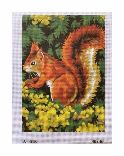 Vyšívací sada 30x40 cm, vzor A018 - Veverka Vyšívací sada 30x40 cm, vzor A018 - Veverka