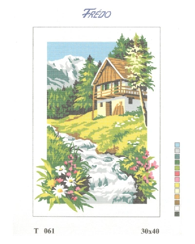 Vyšívací sada 30x40 cm, vzor T-061 Vyšívací sada 30x40 cm, vzor T-061