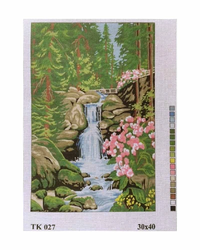 Vyšívací sada 30x40 cm, vzor TK-027 Vyšívací sada 30x40 cm, vzor TK-027