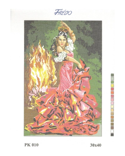 Vyšívací sada 30x40 cm, vzor PK-008