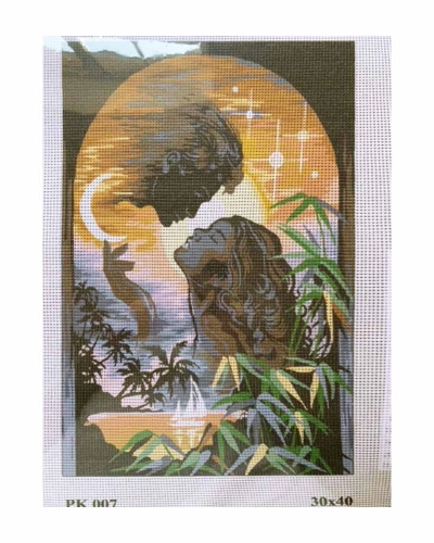 Vyšívací sada 30x40 cm, vzor PK-007 Vyšívací sada 30x40 cm, vzor PK-007