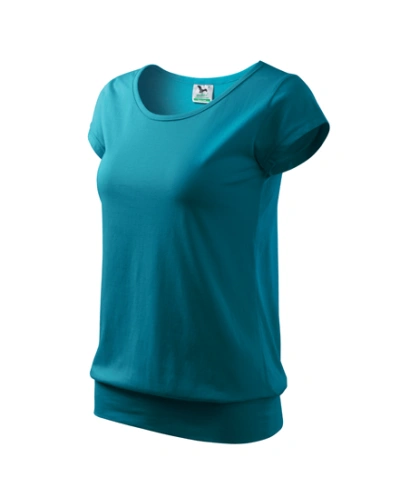 Dámské tričko CITY - tmavý tyrkys