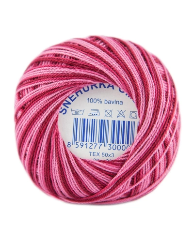 Háčkovací příze SNĚHURKA OMBRÉ