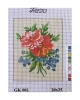 Vyšívací sada 20x25 cm, vzor GK-001 - květiny