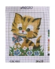 Vyšívací sada 20x25 cm, vzor GK-011 - kočička