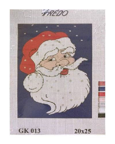 Vyšívací sada 20x25 cm, vzor GK-013 - santa