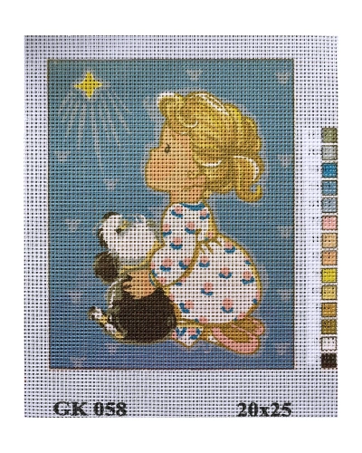 Vyšívací sada 20x25 cm, vzor GK-058 Vyšívací sada 20x25 cm, vzor GK-058