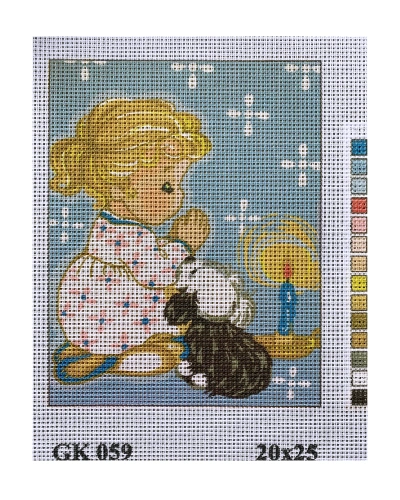 Vyšívací sada 20x25 cm, vzor GK-059 Vyšívací sada 20x25 cm, vzor GK-059