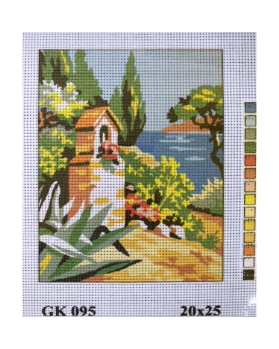 Vyšívací sada 20x25 cm, vzor GK-095 Vyšívací sada 20x25 cm, vzor GK-095