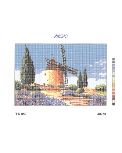 Vyšívací sada 40x30 cm, vzor TK-087 Vyšívací sada 40x30 cm, vzor TK-087