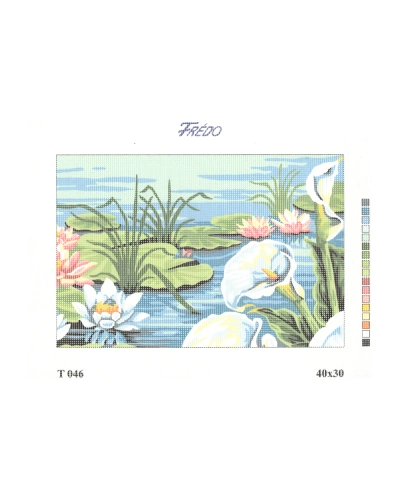 Vyšívací sada 40x30 cm, vzor T-046 Vyšívací sada 40x30 cm, vzor T-046