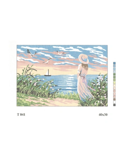 Vyšívací sada 40x30 cm, vzor T-041 Vyšívací sada 40x30 cm, vzor T-041