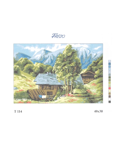 Vyšívací sada 40x30 cm, vzor T-114 Vyšívací sada 40x30 cm, vzor T-114