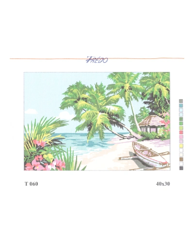 Vyšívací sada 40x30 cm, vzor T-060