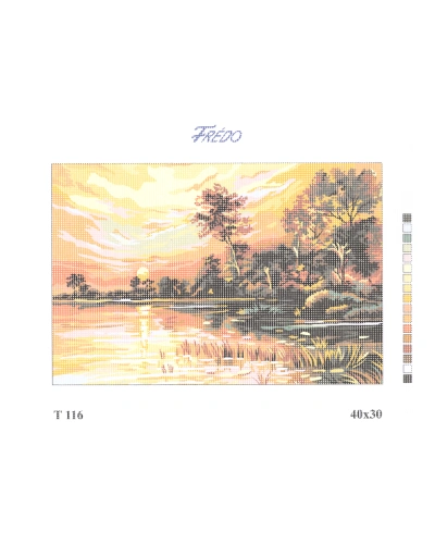 Vyšívací sada 40x30 cm, vzor T-116