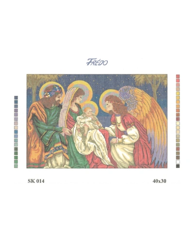 Vyšívací sada 40x30 cm, vzor SK-014