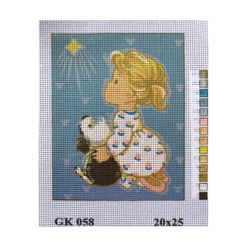 Vyšívací sada 20x25 cm, vzor GK-058 Vyšívací sada 20x25 cm, vzor GK-058