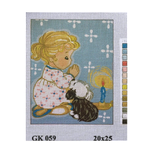 Vyšívací sada 20x25 cm, vzor GK-059 Vyšívací sada 20x25 cm, vzor GK-059