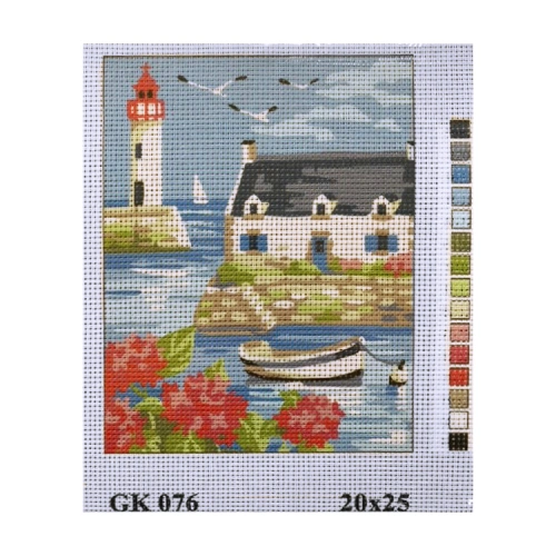 Vyšívací sada 20x25 cm, vzor GK-076 Vyšívací sada 20x25 cm, vzor GK-076