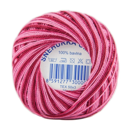 Háčkovací příze SNĚHURKA OMBRÉ Háčkovací příze SNĚHURKA OMBRÉ