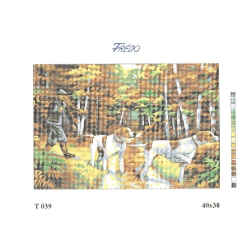Vyšívací sada 40x30 cm, vzor T-039