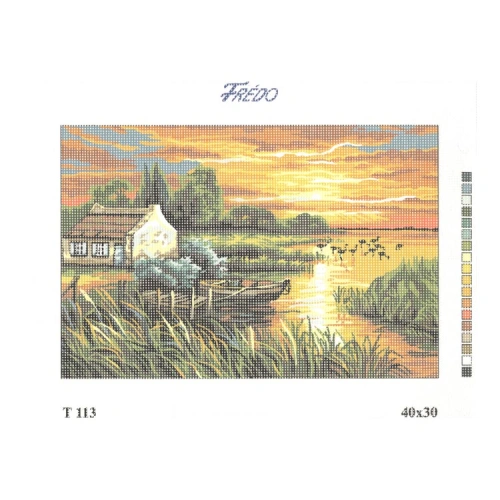 Vyšívací sada 40x30 cm, vzor T-113