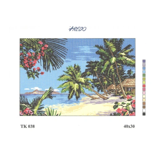 Vyšívací sada 30x40 cm, vzor TK-038
