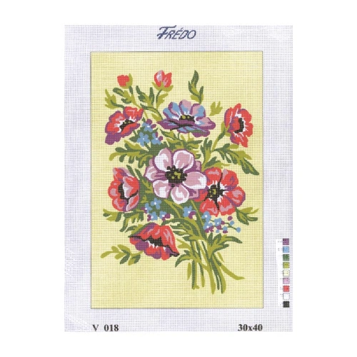 Vyšívací sada 30x40 cm, vzor V-018 Vyšívací sada 30x40 cm, vzor V-018