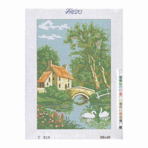 Vyšívací sada 30x40 cm, vzor T-019 Vyšívací sada 30x40 cm, vzor T-019