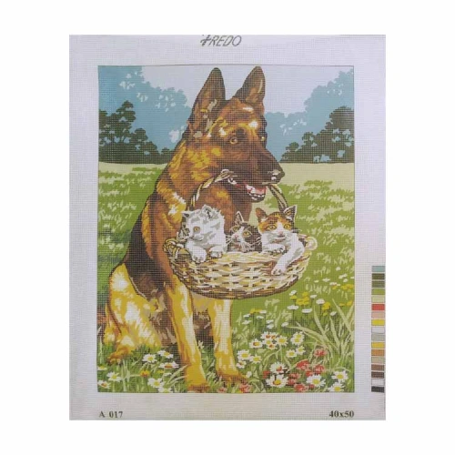 Vyšívací sada 40x50 cm, vzor A-017 Vyšívací sada 40x50 cm, vzor A-017