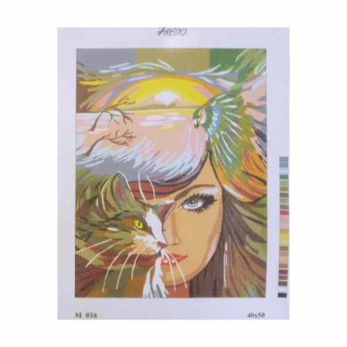 Vyšívací sada 40x50 cm, vzor M-016 Vyšívací sada 40x50 cm, vzor M-016