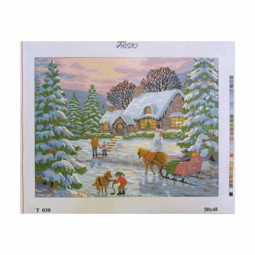 Vyšívací sada 50x40 cm, vzor T-030 Vyšívací sada 50x40 cm, vzor T-030