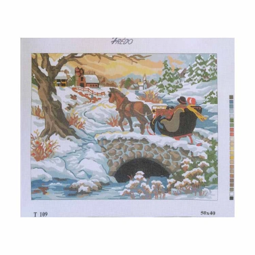 Vyšívací sada 50x40 cm, vzor T-109 Vyšívací sada 50x40 cm, vzor T-109