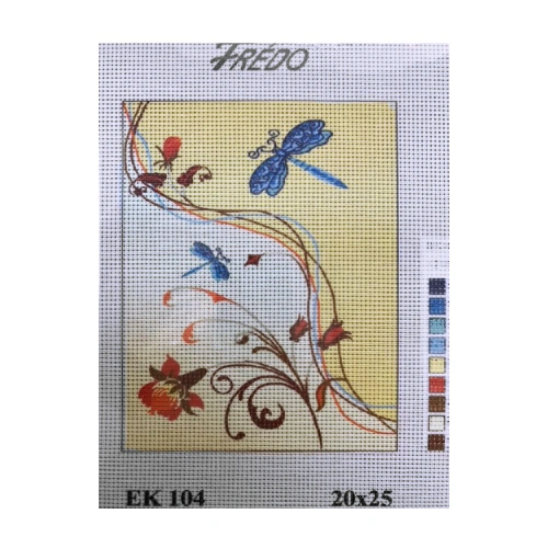 Vyšívací sada 20x25 cm, vzor EK-104 Vyšívací sada 20x25 cm, vzor EK-104