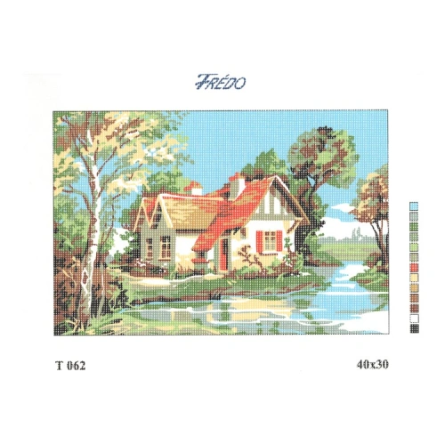 Vyšívací sada 40x30 cm, vzor T-062 Vyšívací sada 40x30 cm, vzor T-062
