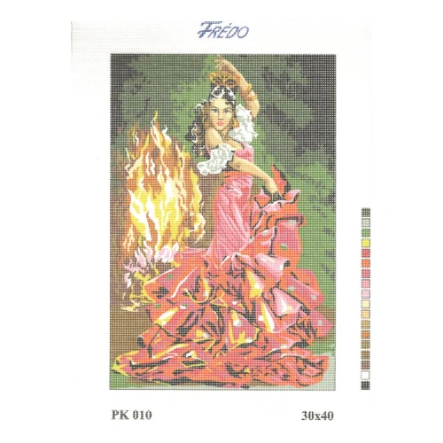 Vyšívací sada 30x40 cm, vzor PK-008