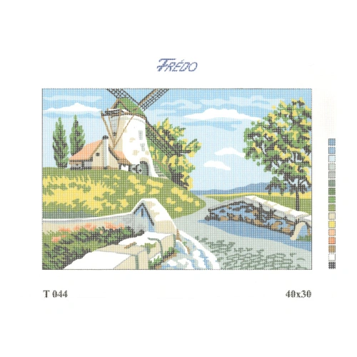 Vyšívací sada 40x30 cm, vzor T-04