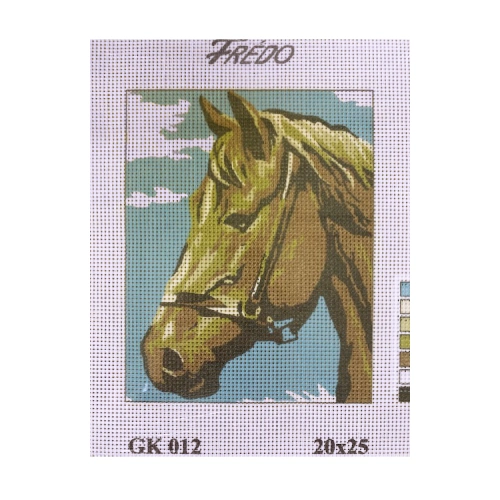 Vyšívací sada 20x25 cm, vzor GK-012 - kůň
